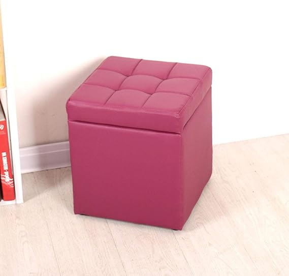 YLCJ Reposapiés Cofre de Almacenamiento Otomano Moda Pufs Sofá Banco