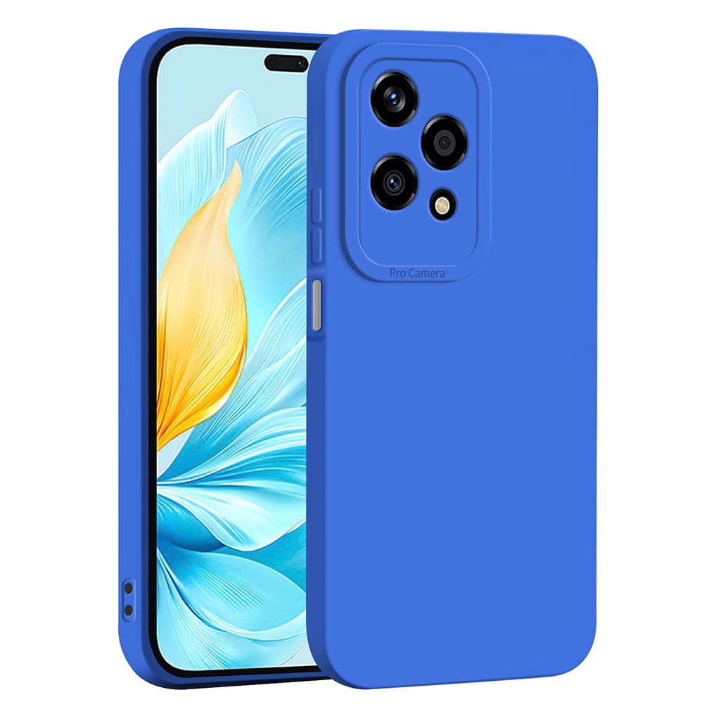 SEAHAI Case for Honor 200 Lite 5G, Ultra Thin Premium Soft Silicone Phone Cover with Thickened Camera Protection Design, Shockproof TPU Bumper Fashion Case Cover - Dark Blue