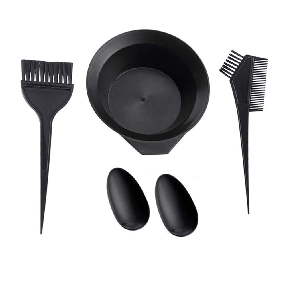4 Pcs Hair Dye Coloring kit, Hair Tint Dying Coloring Tools Hair Tinting Bowl, Dye Brush & Comb, Ear Cover for DIY Salon Hair Coloring Bleaching Hair Dryers (4pcs) : Beauty