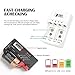 RED SHIELD Universal Battery Tester and Charger Bundle. Check, Test, and Recharge 9V, AA, AAA, Ni-MH, Ni-CD & Li-Ion Rechargeable Batteries. Adjustable Slider with Gauge Display. Worldwide Compatible.