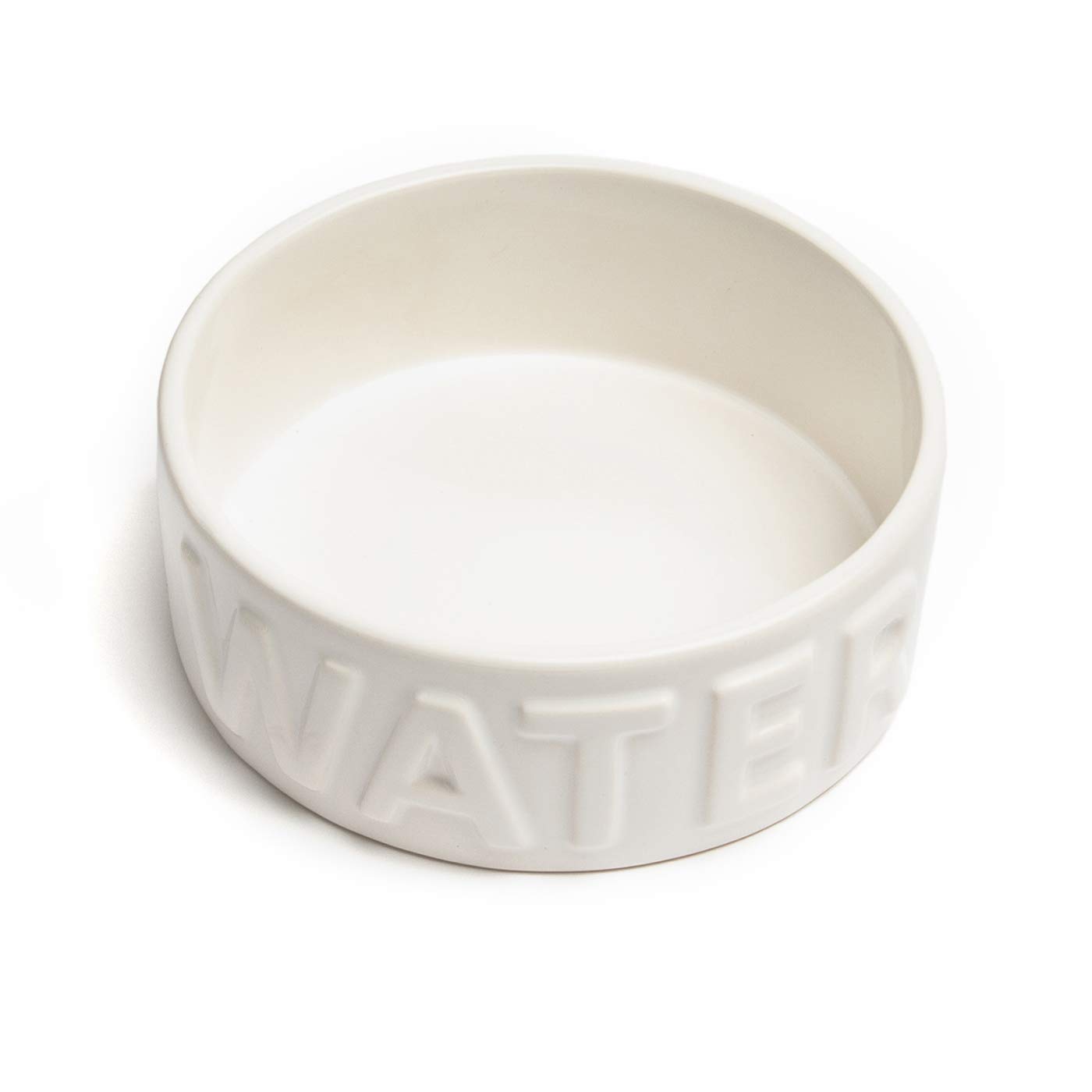 Park Life Designs Pet Bowl | Classic Water (Small, White)