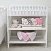 Baby Changing Pad Covers for Girls - 2 Pack - Ultra Soft Jersey Knit Cotton (Pink, White, Chevron and dots) Baby Changing Pad Cover by Ziggy Baby