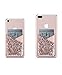 Aroko Phone Card Holder 3M Adhesive Stick-on ID Credit Card Holder for Back of Phone Wallet Case Pouch Sleeve Pocket for Most of Smartphones (Pink)