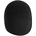 OnStage Foam Ball-Type Microphone Windscreen, Black