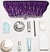 Pulama® - Evening Handbag Classic Satin Detachable Strap Purple Clutch