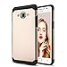 Galaxy Grand Prime Case, Samsung Galaxy Grand Prime Case, AnoKe [Shock Absorption Shockproof] Silicone Hard Rubber Hybrid Dual Layer Heavy Duty Defender Protective Cover For Samsung G5308(Armor Gold)