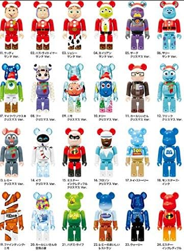 Amazon Happyくじ Disney Pixar Christmas Party Be Rbrick 13 ベアブリック 24種類set フィギュア ドール 通販