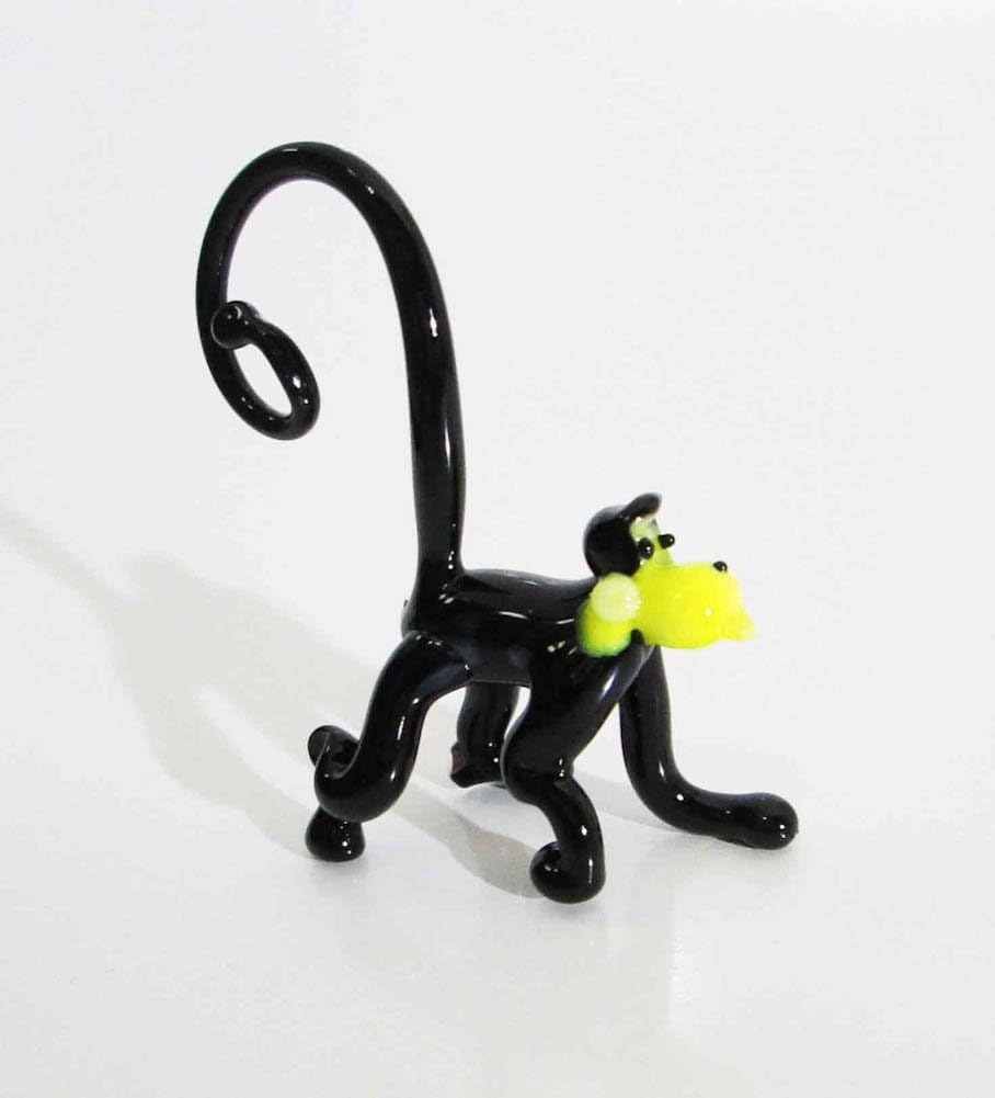 Russian Blown Glass "Monkey" Handmade
