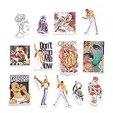 13pcs Freddie Mercury Scrapbooking Decals DIY Creative Badges DIY Decorative Stickers Vintage Notebook Phone