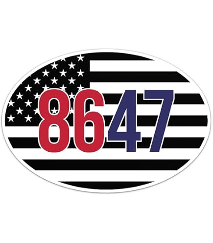 Amazon.com: US Flag Number 8647 Sticker - Waterproof Vinyl Decal