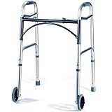 Medical King Silver Aluminum Rolling Walker for