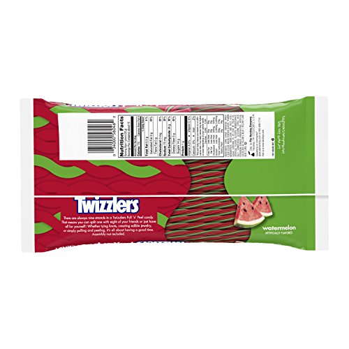 TWIZZLERS PULL 'N' PEEL Watermelon Candy (14Ounce Bags, Pack of 6) New