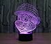 SmartEra® 3D Optical Illusion Super Mario Panel Model Lighting Night USB Touch button LED Desk Table Light Lamp