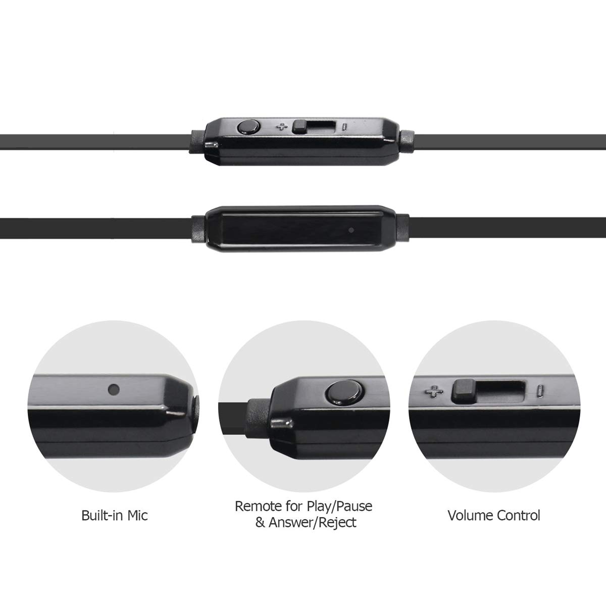 Aux Cord 3.5mm 3ft with Mic and Volume Control Aux Audio Cable for Connect Gaming Headphones/Headsets with Xbox/P4P│Male to Male Replacement Cord for Music and Voice Streaming for Cellphone