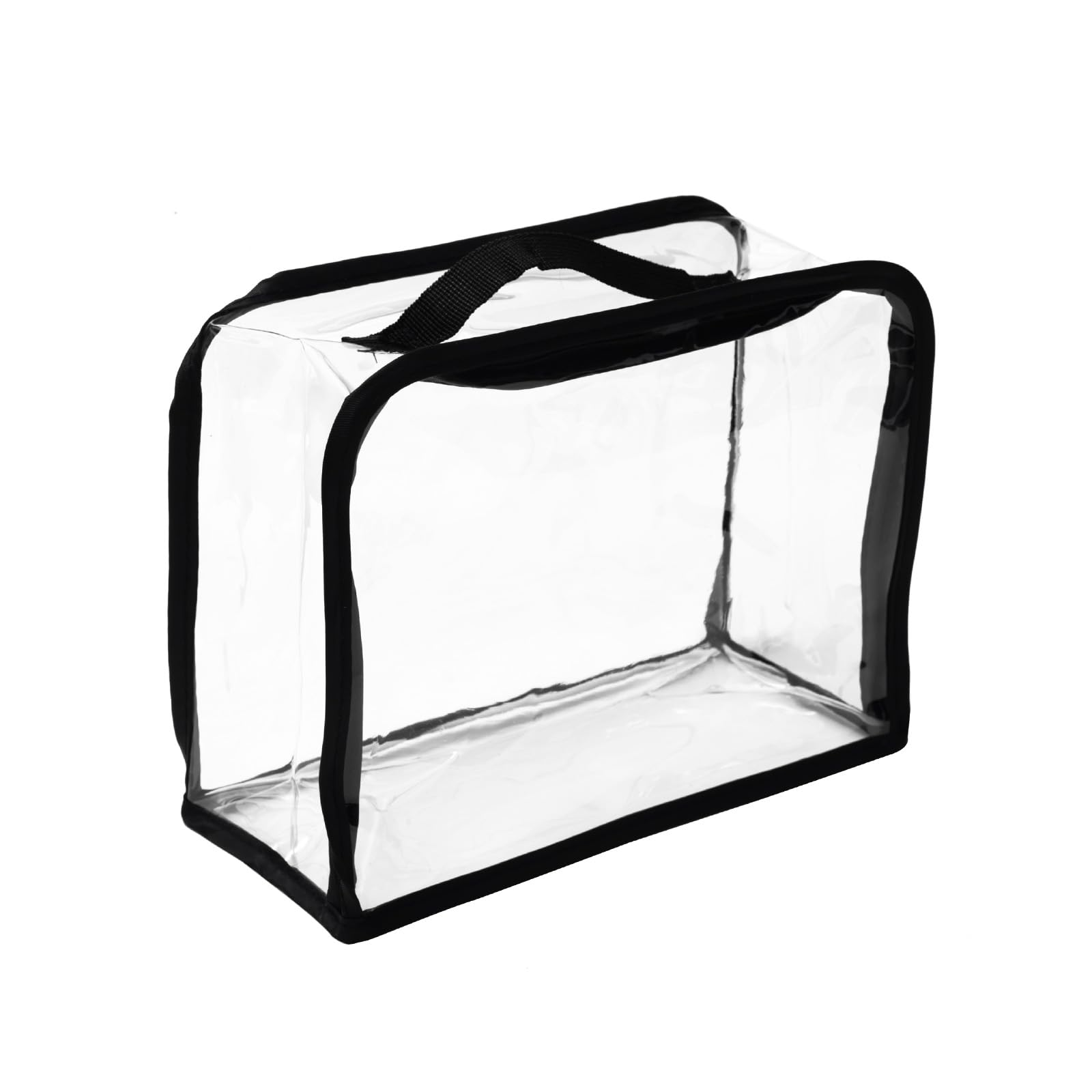 PATIKIL Handbag Dust Bags, Clear Purse Storage Organizer L Size PVC Dustproof Handbag Cover Transparent Purse Protector, Black
