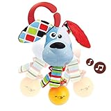 Yookidoo Musical Activity Rattle- Motion Activated Dog Rattle with Music- Activity Toy for Babies 0 Months and Older