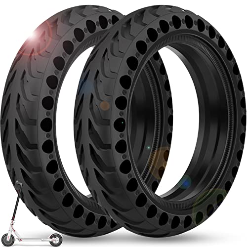 BANGTING 2 PCS 8 1/2 x2 E Scooter Solid Reifen, 8,5 Zoll Vollgummireifen, 50/75-6.1 Ersatzreifen für Xiaomi Pro 2 / M365 / M365 Pro / 1S / 3/3 Lite/Es