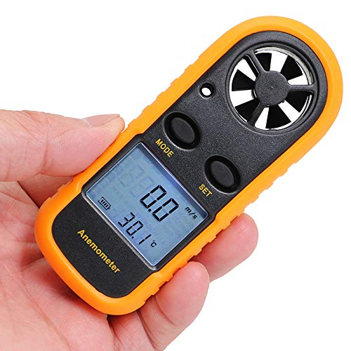 C-Zone Digital LCD CFM/CMM Thermo Anemometer + Infrared Thermometer for Wind Speed Gauge Meter Temperature
