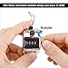 MROCO Tally Counter Clickers Hand Clicker Counters 4 Digit Display Mechanical Palm Click Counter Count Clicker Hand Held Counter Clicker for Sport Stadium Coach Casino and Other Event Silver