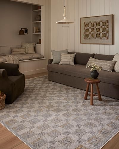 Loloi Amber Lewis Cali Collection CIL-07 Mist/Wheat 5'-3" x 7'-6", .25" Pile He…