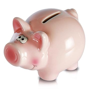 8 X Ceramic Pig Money Box Piggy Bank Mini Pig 12 Cm Amazon Co Uk - 