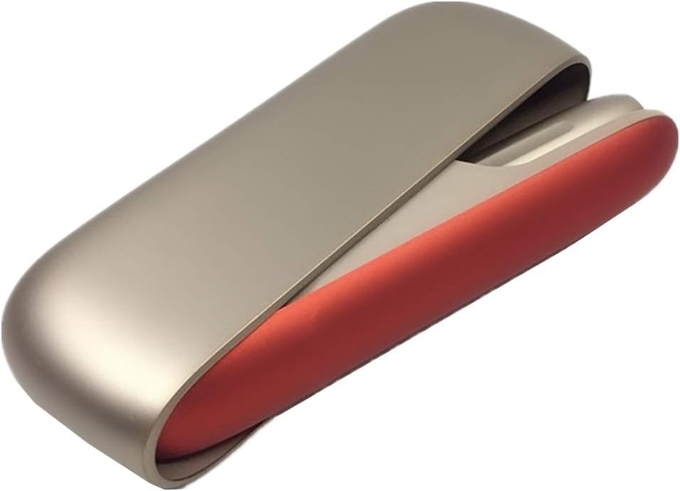 for IQOS 3.0/3.0 Duo, Full Protective Case Side Cover PC Holder Pocket Charger Cover from Impact, Dust, Scratch (Red Side)