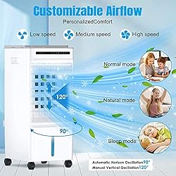 Portable Air Conditioners, 4-IN-1 Evaporative Air