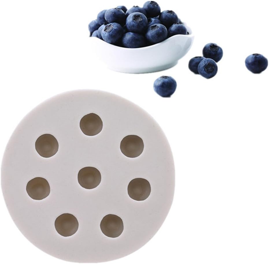 UNKE Creative 3D Blueberry & Mulberry Silicone Chocolate Candy Fondant Mold Cake Decorating Tool,Blueberry