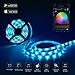 Nexlux WiFi Led Light Strip, 16.4ft 150LEDs Wireless Smart Phone Controlled Non-Waterproof Strip Light Kit White PCB 5050 LED Lights,Working with Android and iOS System,IFTTT