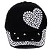 Raylans Adjustable Women Men Bling Rhinestone Denim Baseball Cap Hat (7#)