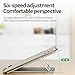 Nllano Laptop Stand Adjustable Foldable Desktop Holder,Aluminum Stand for 11to 15.6 Inch Notebook MacBook Pro Air,HP, Dell, Lenovo, Samsung, Acer, Huawei MateBook,Metal Silverthumb 1