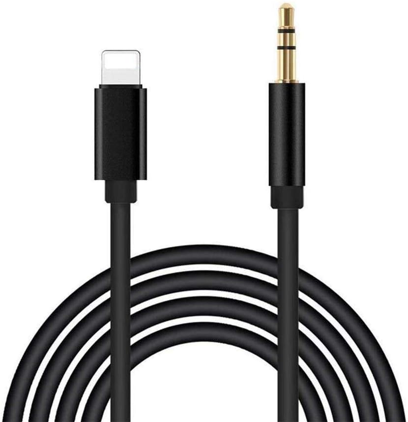 (Apple MFi Certified) Car Aux Cord for iPhone,Lightning to 3.5mm Headphone Jack Adapter & Aux Audio Cord Car Stereo Cable Compatible with iPhone 11/XR/XS/X/8/8P/7/7P Support iOS 12(3.3Ft)