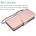 Tekcoo Compatible for LG K20 V/LG K20 Plus/LG Harmony/LG Grace/LG V5 / K10 2017 PU Leather Wallet Case, Luxury ID Credit Card Slots Holder Flip Cover [Detachable Magnetic Hard Case] -Rose Gold