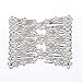 Ruihfas 5Pcs Easy Stretch Beaded Hair Combs Double Magic Slide Metal Comb Clip Hairpins for Women Hair Styling