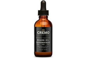 Cremo Beard Oil, Distiller's Blend (Reserve Collection), 1 fl oz - Restore Natural Moisture and Soften Your Beard To Help Relieve Beard Itch