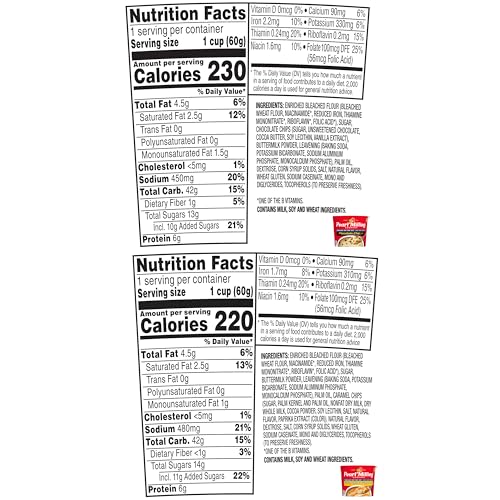 PEARL MILLING COMPANY PANCAKE CUPS, 2 FLAVOR VARIETY, 2.11 OZ, PACK OF 12