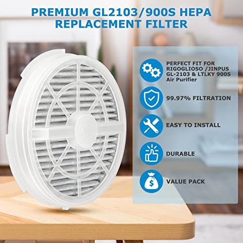 GL2103 True HEPA Replacement Filter For RIGOGLIOSO GL2103, JINPUS GL