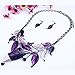 Moxeay Crystal Vintage Flower Rhinestone Leaves Necklace Choker Chunky Collar Chain-SHIP FROM US