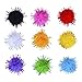 Blulu Glitter Poms Pompoms for Craft Making and Hobby Supplies 0.5 Inch, 500 Pieces, Assorted Colors