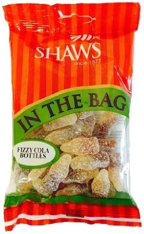 Shaws In The Bag Fizzy Cola Bottles 170g Bag