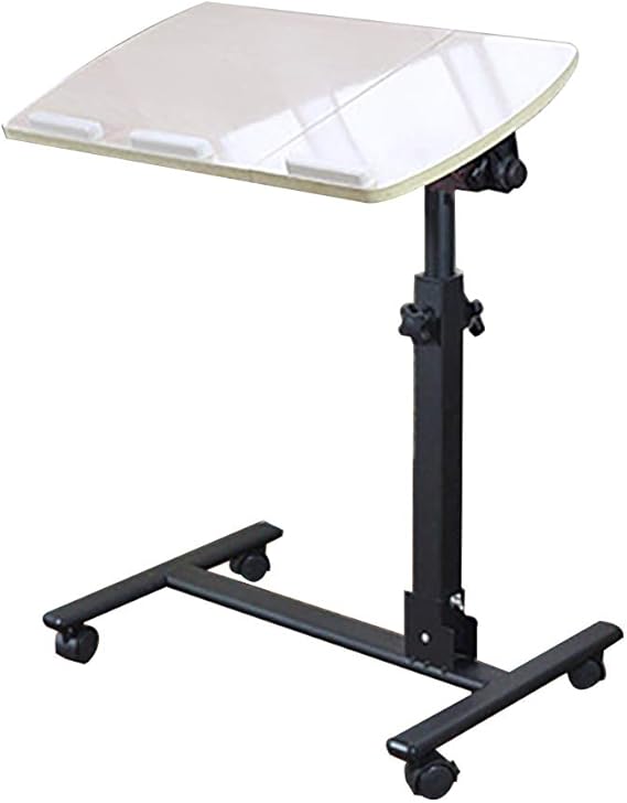 CIKO Medical Adjustable Tilt Overbed Bedside Table with