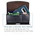 Tekcoo Phone Holster for Galaxy S8 S9 S10 A20 A50 iPhone 11 Pro iPhone X LG G8X Moto G7 Leather Belt Clip Pouch Carrying Wallet Cover Card Holder Slots(Fits Otterbox Defender/Lifeproof Case on) Black