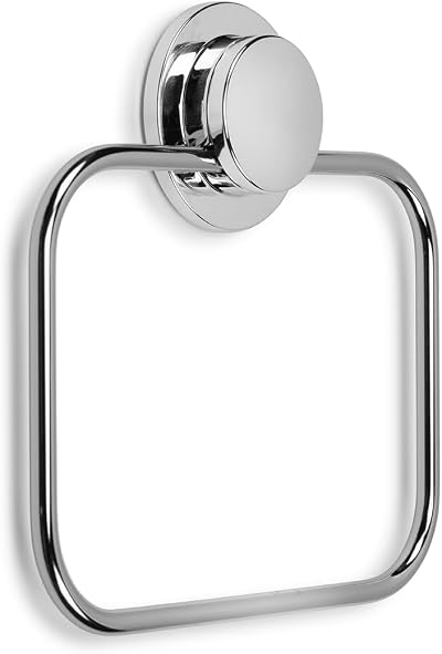 Croydex Stick 'n' Lock Self Adhesive Towel Rail Chrome Plated Mild Steel