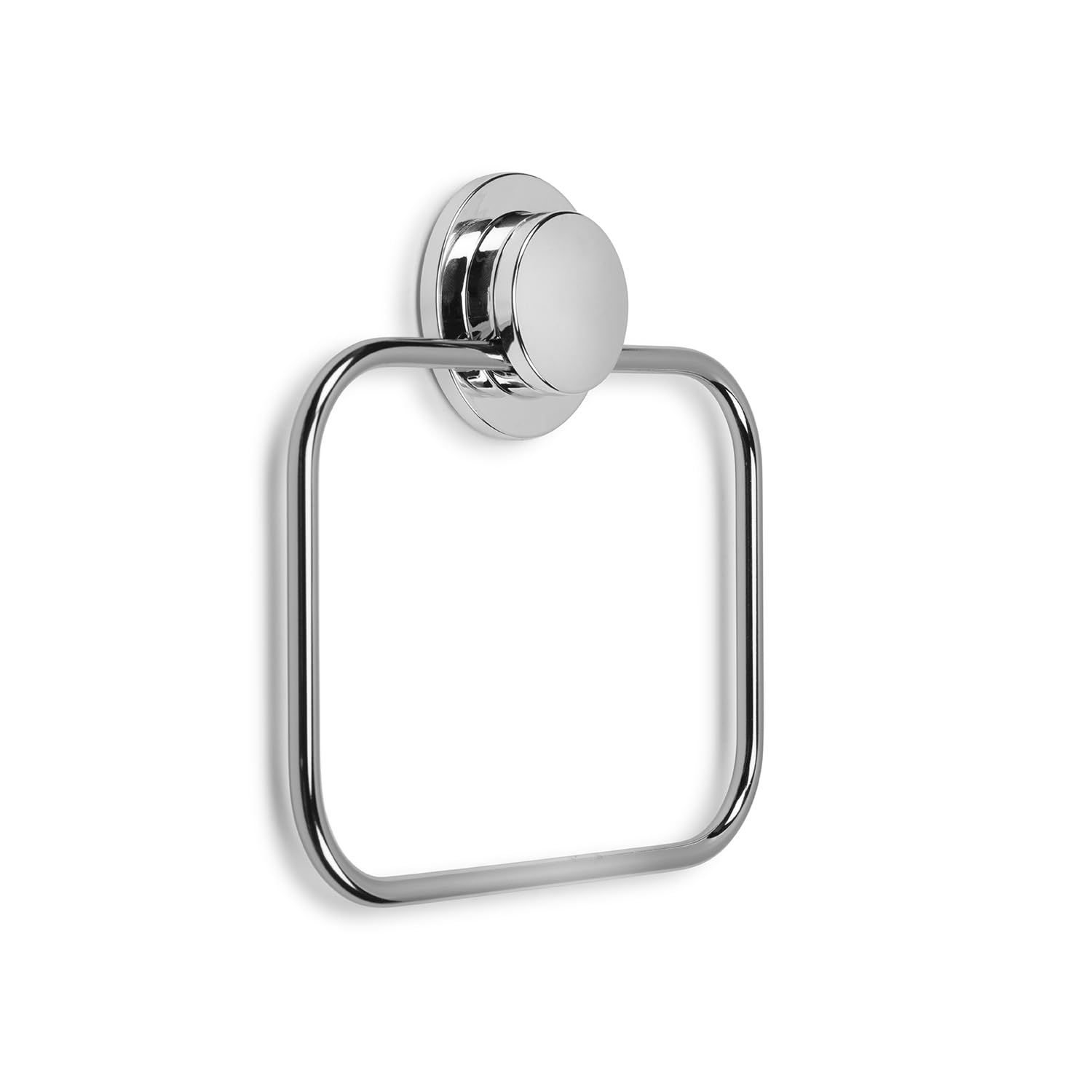 Croydex Stick 'n' Lock Self Adhesive Bathroom Towel Rail - Hand Towel Holder for Bathroom or Kitchen, Rust-Free Mild Steel, Easy Adhesive Bathroom Accessories