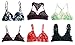 Ageless Sexy Underwear Bra, Top in Mixed Styles & Colors - Elastic and Stretch Strap, Bamboo Cotton Special Lining - Pack of 2;