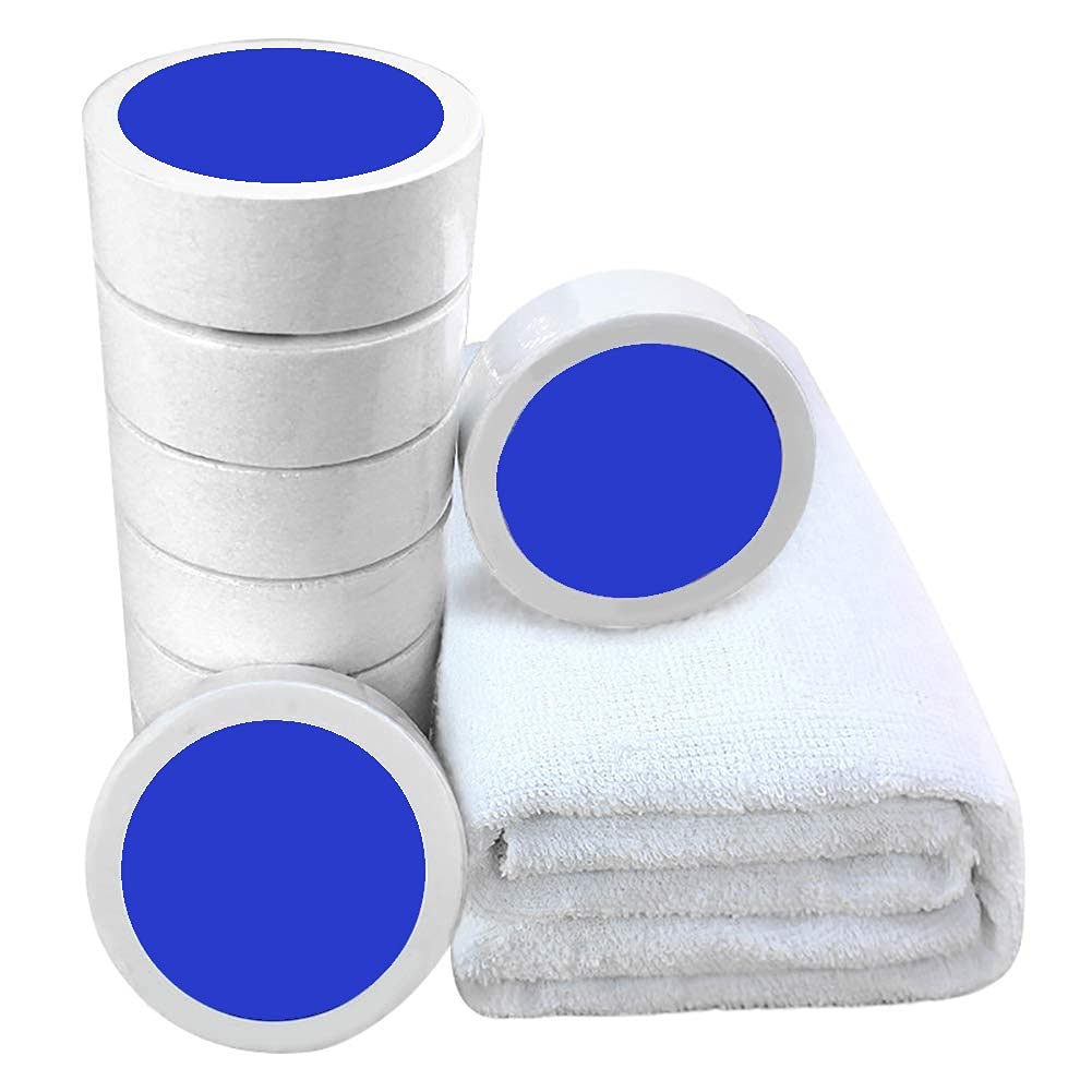 XOYZUU 5pcs Compressed Cotton Towel Wipes, Portable Travel Towel, 25 x 50cm
