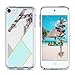 ULAK iPod Touch 7th Generation case, iPod Touch 6 Case, Slim Fit Hybrid Hard PC Back Cover with Shock Absorption Bumper Corners Anti-Scratch for Apple iPod Touch 5th/6th/7th Gen, Marble