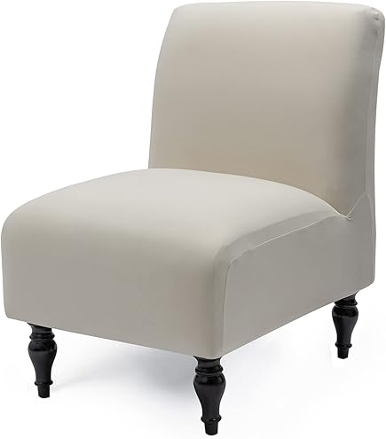 TOPYUMH Fundas De Terciopelo Para Sillas De Terciopelo Grueso De Lujo Sin Brazos, Protector De Muebles Extraíble Para Sala De Estar, Comedor, Hotel, Azul Marino