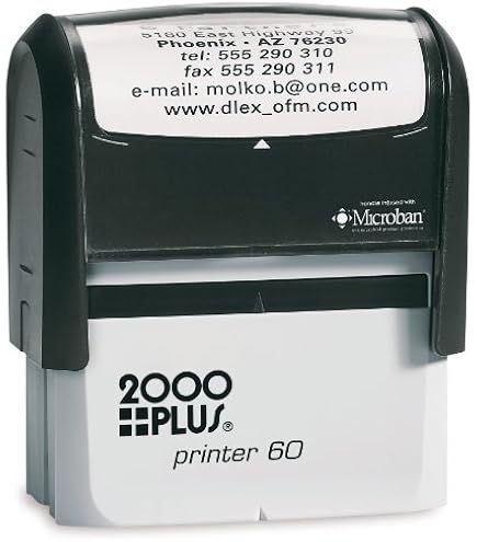 2000 PLUS Replacement Ink Pad Cartridge For P60 Printer - Black, Snap-in Design (Up To 5000 Impressions)