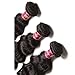 Unice 8A Grade Brazilian Natural Wave Hair 3 Bundles with Free Part Lace Closure 100% Virgin Human Hair Extensions Weave Natural Color (16 18 20+14'' Closure)